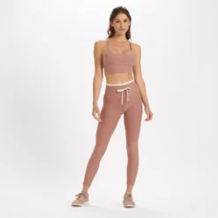 Long Line Elevation Bra | Light Terracotta Heather -Vuori Clothing Store VW1008LCH 4 a2b971a6 65f5 4cfa ad3c 1e9cdfee11a8