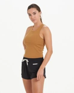 Pose Plyo Tank | Dark Golden Heather -Vuori Clothing Store VW1009DGH 0118