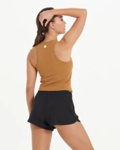 Pose Plyo Tank | Dark Golden Heather -Vuori Clothing Store VW1009DGH 0134