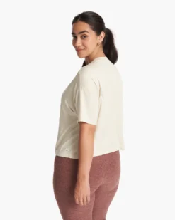 Energy Tee | Bone Heather -Vuori Clothing Store VW1011HBN SP24 W ECOMM TOPS BACK TOPS 4 v2