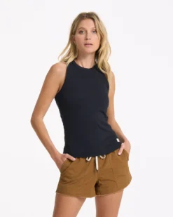 Sunrise High Neck Tank | Black