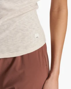 Sunrise High Neck Tank | Dune 12 Sunrise High Neck Tank | Dune -Vuori Clothing Store VW1012DUN FA23 M ECOMM TOPS DETAIL 3