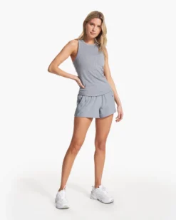 Sunrise High Neck Tank | Flint -Vuori Clothing Store VW1012FLT FA23 W ECOMM TOPS FULL ALT 7