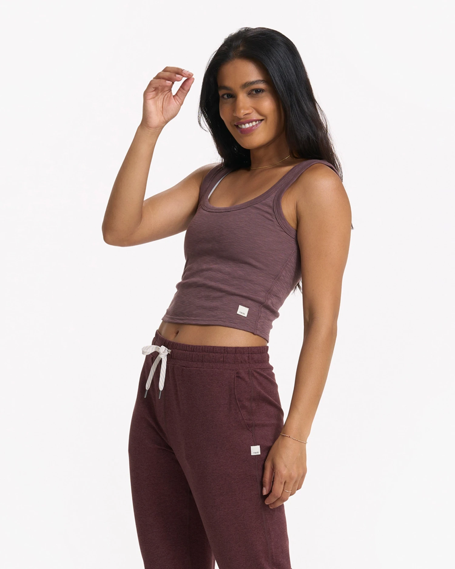 Sunrise Crop Tank | Chestnut 2 Sunrise Crop Tank | Chestnut - Image 2