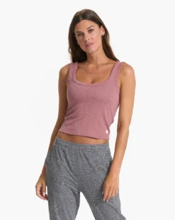 Sunrise Crop Tank | Marsala