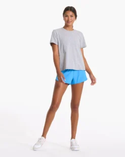 Feather Tee | Heather Grey 10 Feather Tee | Heather Grey -Vuori Clothing Store VW1015HTG SP23 W ECOMM TOPS FULL 00361 1x1 931d6daa b07e 4e18 8188 2260b57e7310