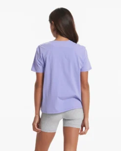 Feather Tee | Ultra Violet 6 Feather Tee | Ultra Violet -Vuori Clothing Store VW1015ULT 00652