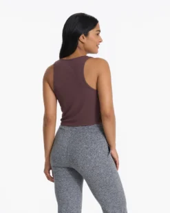 Cove Crop Tank | Chestnut -Vuori Clothing Store VW1019CHN 0595