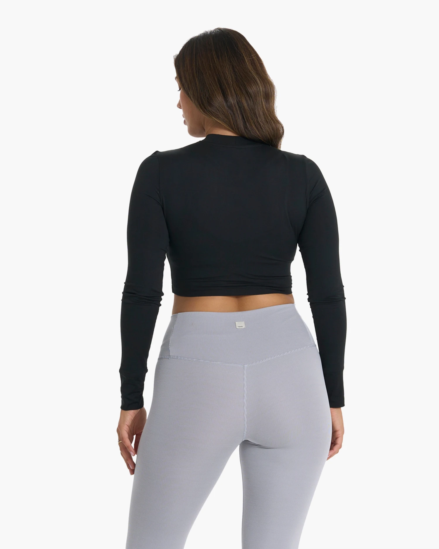Long-Sleeve Lux Crop Tee | Black 8 Long-Sleeve Lux Crop Tee | Black - Image 8