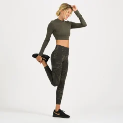 Long-Sleeve Lux Crop Tee | Oregano Heather -Vuori Clothing Store VW1021HOR 5 8dc73b7a c54c 486f b903 aba67087ee38