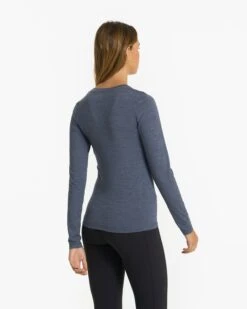 Long-Sleeve Lux Crew | Azure Heather 11 Long-Sleeve Lux Crew | Azure Heather -Vuori Clothing Store VW1038HAZ 1094
