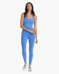 Washed Daily Crop | Washed Cerulean -Vuori Clothing Store VW1043WCE 4301