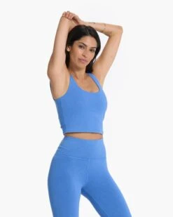 Washed Daily Crop | Washed Cerulean -Vuori Clothing Store VW1043WCE 4337