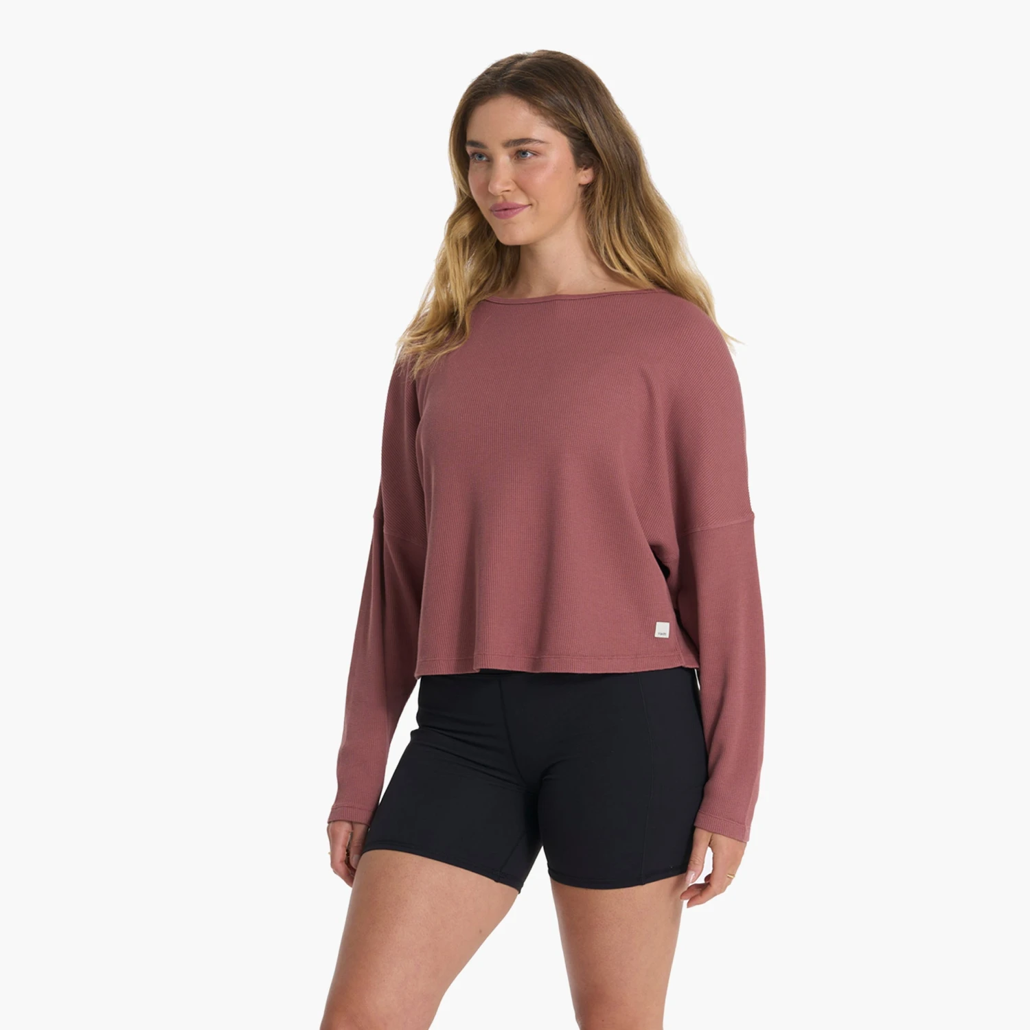 Slouchy Waffle Crew | Rosewood 1 Slouchy Waffle Crew | Rosewood