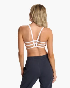 Yosemite Bra | White -Vuori Clothing Store VW104WHT FA23 W ECOMM sportsbras BACK TOPS 7