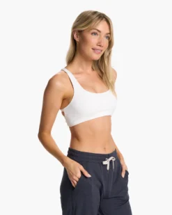 New Products -Vuori Clothing Store VW104WHT FA23 W ECOMM sportsbras FRONT ALT TOPS 4