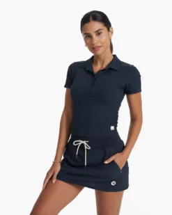 Pose Fitted Polo | Ink 7 Pose Fitted Polo | Ink -Vuori Clothing Store VW1050INK SP23 W ECOMM TOPS 3530 TOP 1x1 20e75caa 9625 417f 89bc 8e90d7bb856c