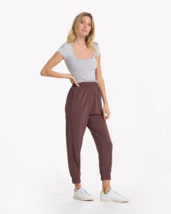 Short Sleeve Halo Crop | Pale Grey Heather -Vuori Clothing Store VW1062PHG 2792