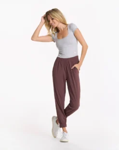 Short Sleeve Halo Crop | Pale Grey Heather -Vuori Clothing Store VW1062PHG 2806