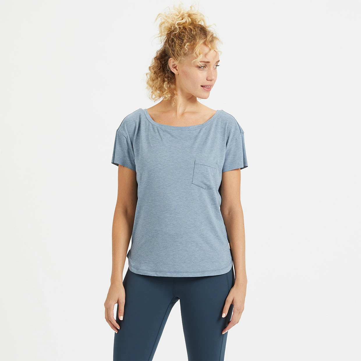 Lux Performance Tee | Cloud Heather 1 Lux Performance Tee | Cloud Heather