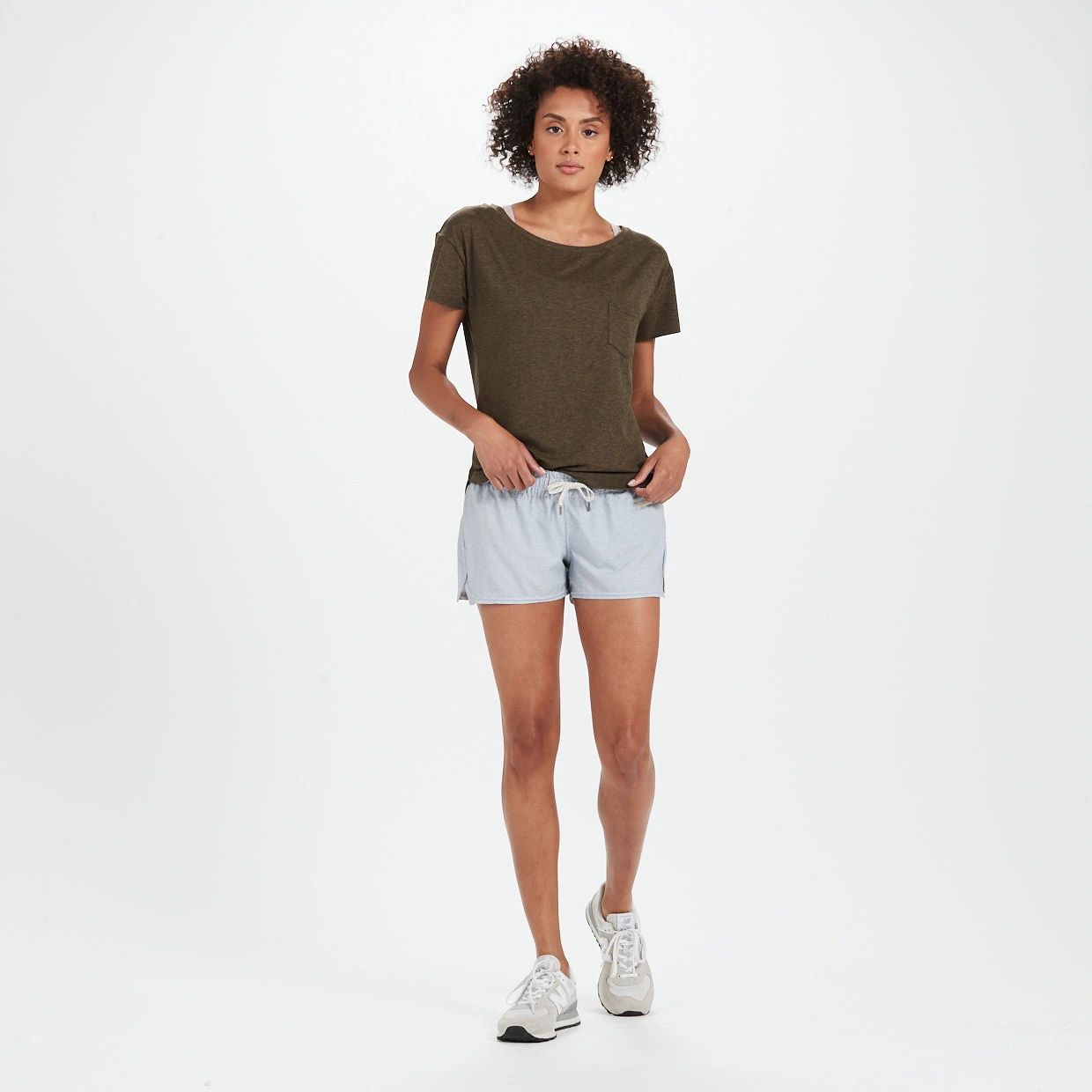 Lux Performance Tee | Heather Evergreen 3 Lux Performance Tee | Heather Evergreen - Image 3