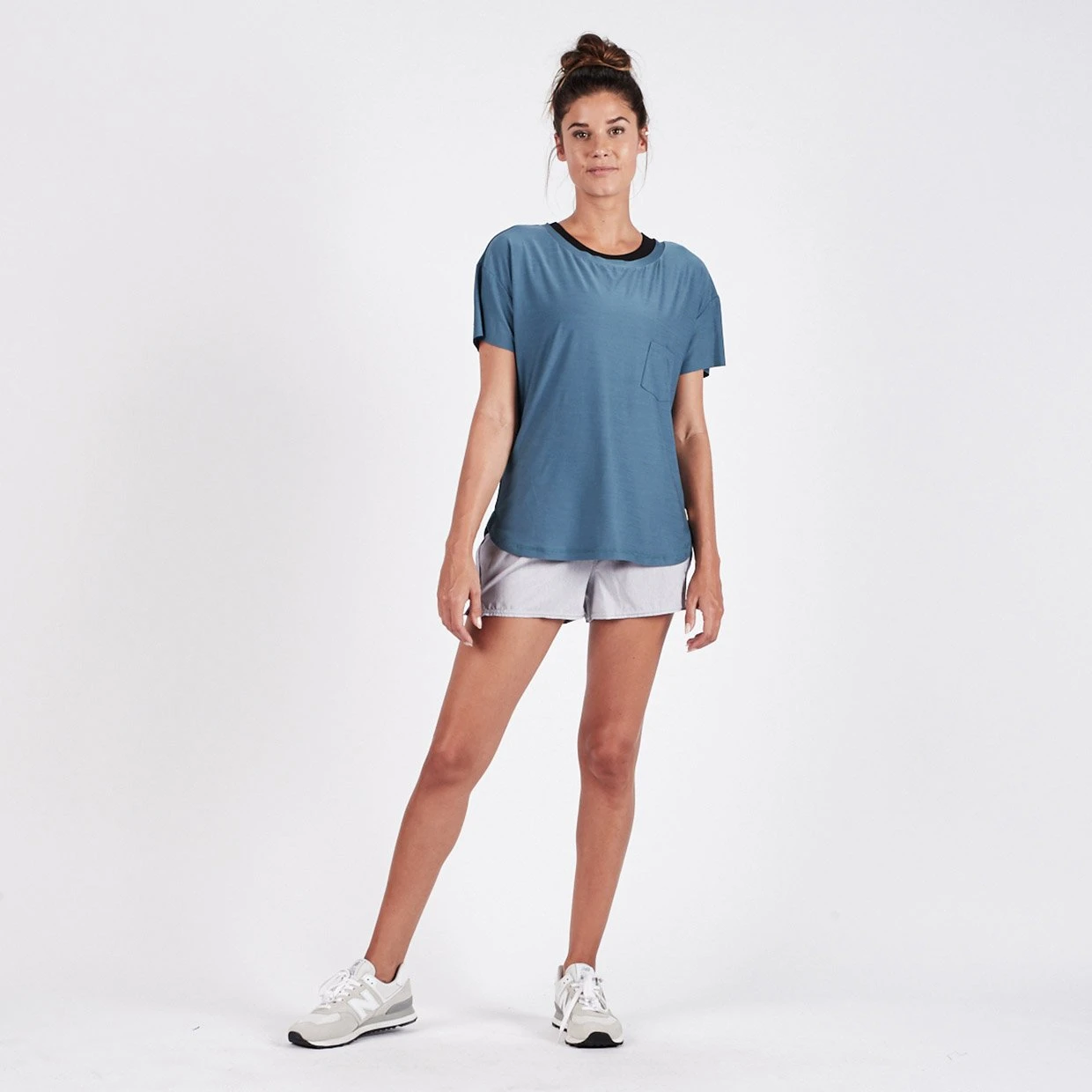 Lux Performance Tee | Tide Heather 3 Lux Performance Tee | Tide Heather - Image 3