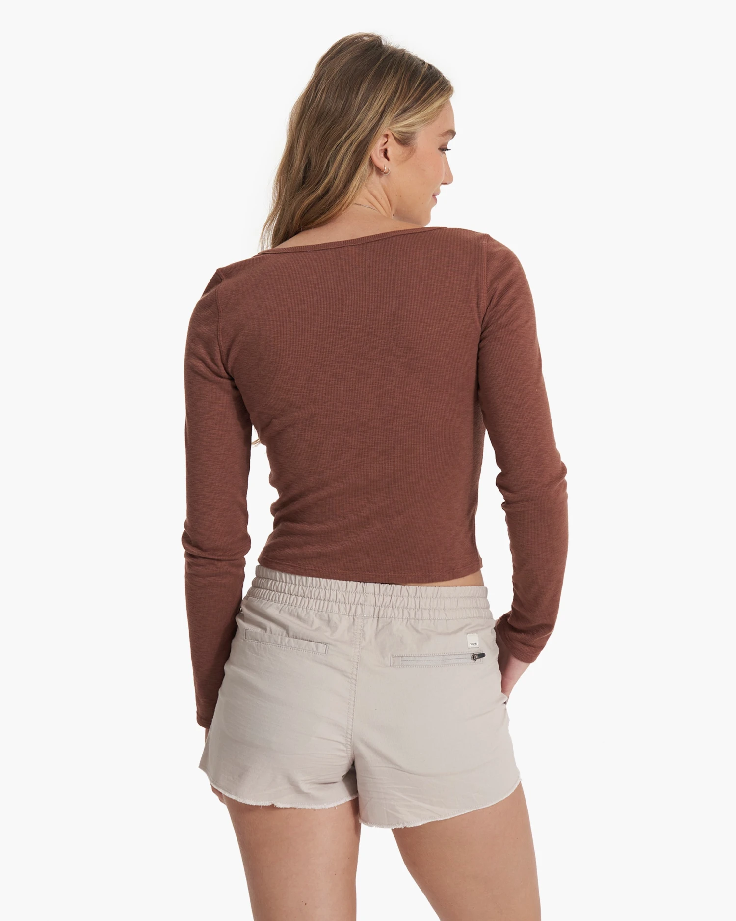 Long Sleeve Sunrise Square Neck | Hazelnut 3 Long Sleeve Sunrise Square Neck | Hazelnut - Image 3