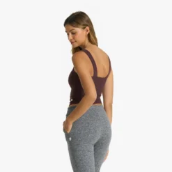 Elevation Square Neck Tank | Chestnut Heather -Vuori Clothing Store VW1080HCH 1341