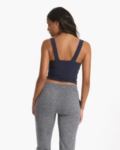 Elevation Square Neck Tank | Midnight Heather -Vuori Clothing Store VW1080HMD SP23 W ECOMM TOPS FULL 1691 1x1 eb753d1e 6ea6 4922 915e 65f3dcb159a4