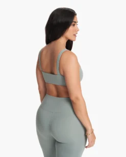 Evolve Square Neck Bra | Fern -Vuori Clothing Store VW1081FRN SP24 W ECOMM sportsbras BACK TOPS 6 v2