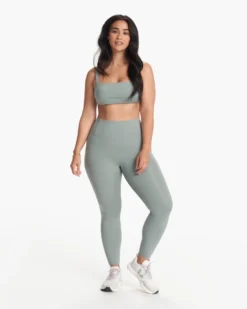 Evolve Square Neck Bra | Fern -Vuori Clothing Store VW1081FRN SP24 W ECOMM sportsbras FULL ALT 5 v2