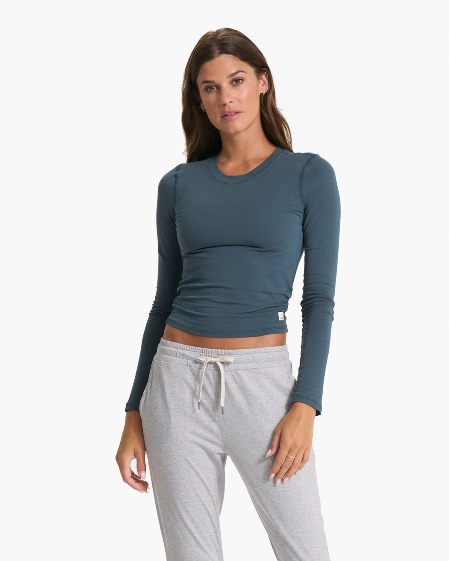 Long Sleeve Coast Crop | Stone 1 Long Sleeve Coast Crop | Stone