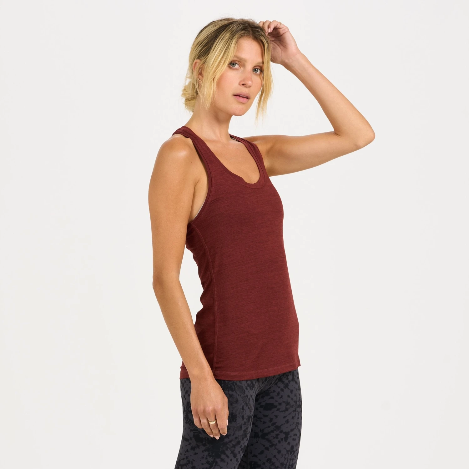 Lux Performance Tank | Brick Heather 1 Lux Performance Tank | Brick Heather