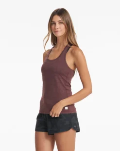 Lux Performance Tank | Chestnut Heather