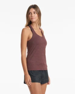 Lux Performance Tank | Chestnut Heather -Vuori Clothing Store VW108HCH 02976