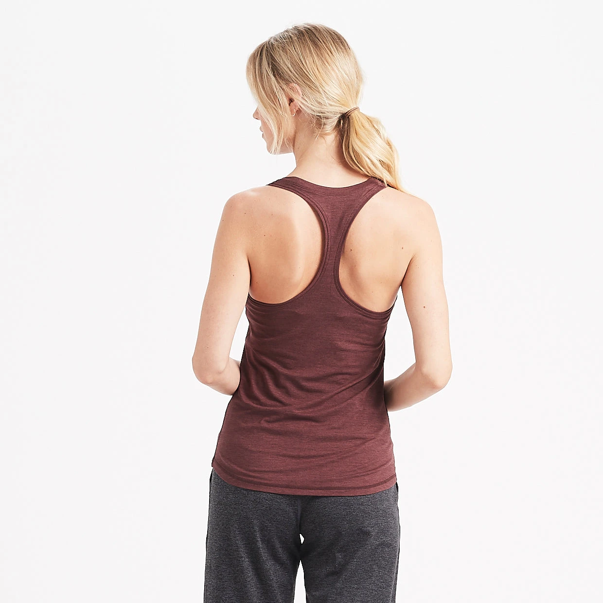 Lux Performance Tank | Fig Heather 3 Lux Performance Tank | Fig Heather - Image 3