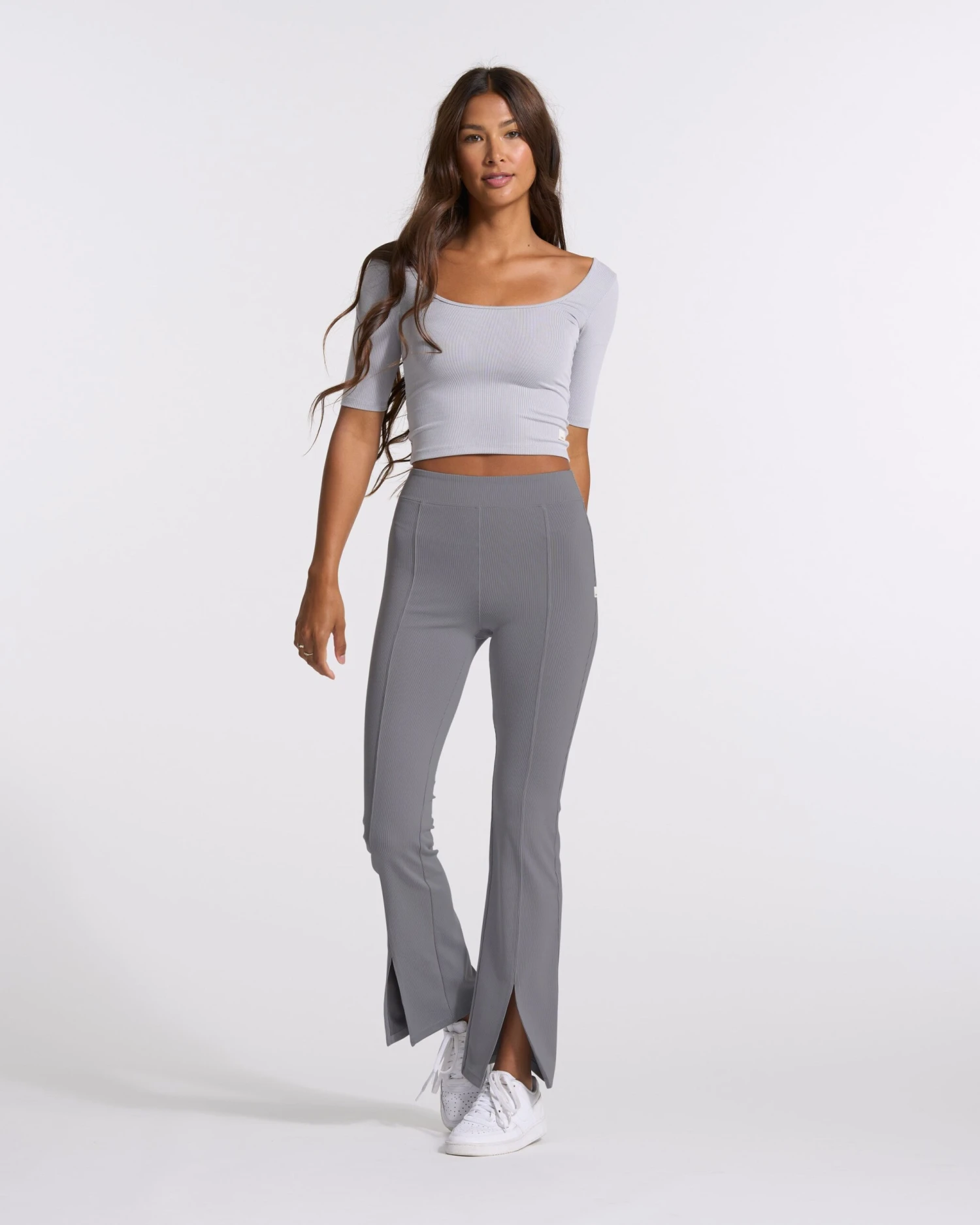 Lux Rib Avant Top | Pale Grey Heather 5 Lux Rib Avant Top | Pale Grey Heather - Image 5