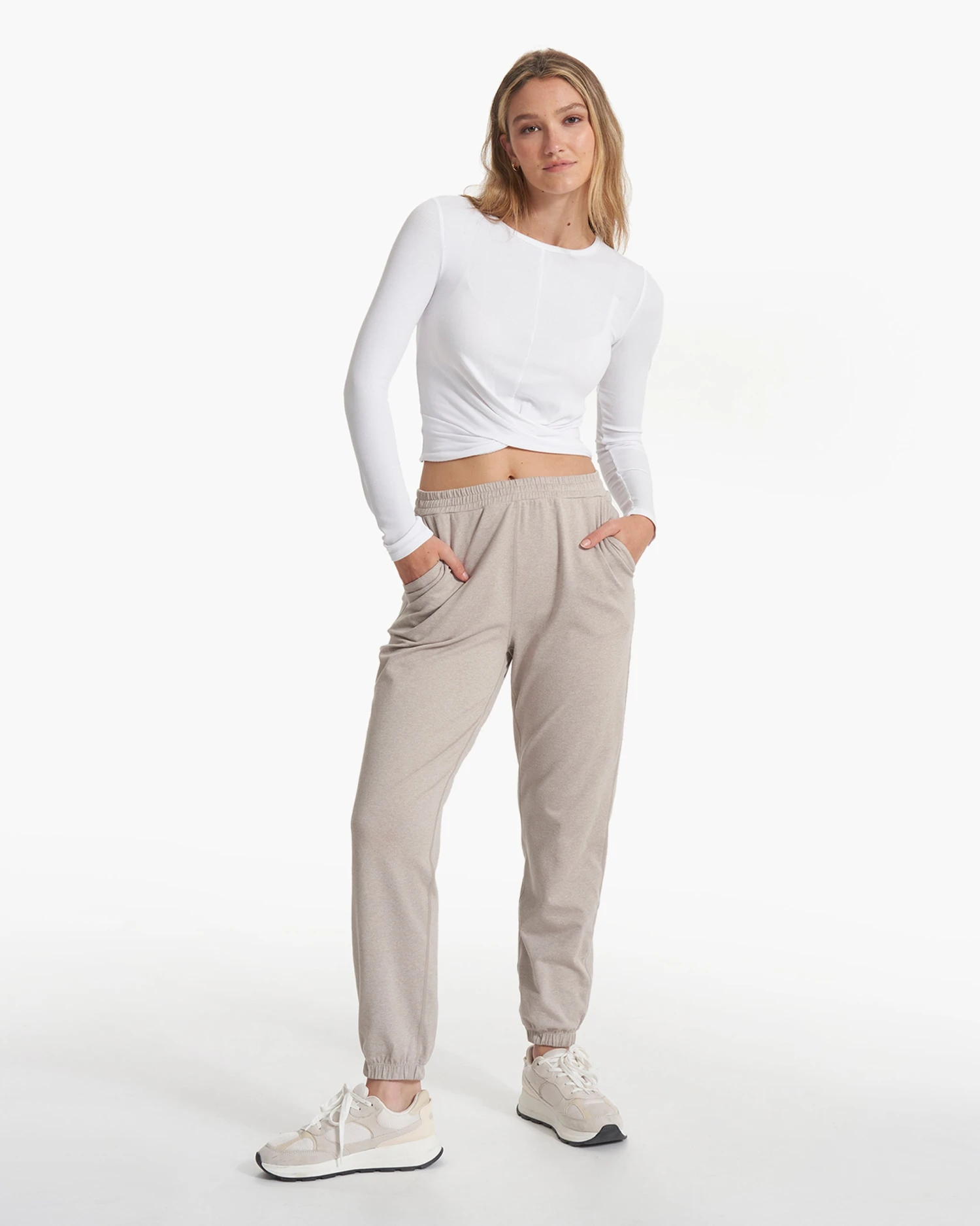 Long Sleeve Cove Twist Tee | White 5 Long Sleeve Cove Twist Tee | White - Image 5