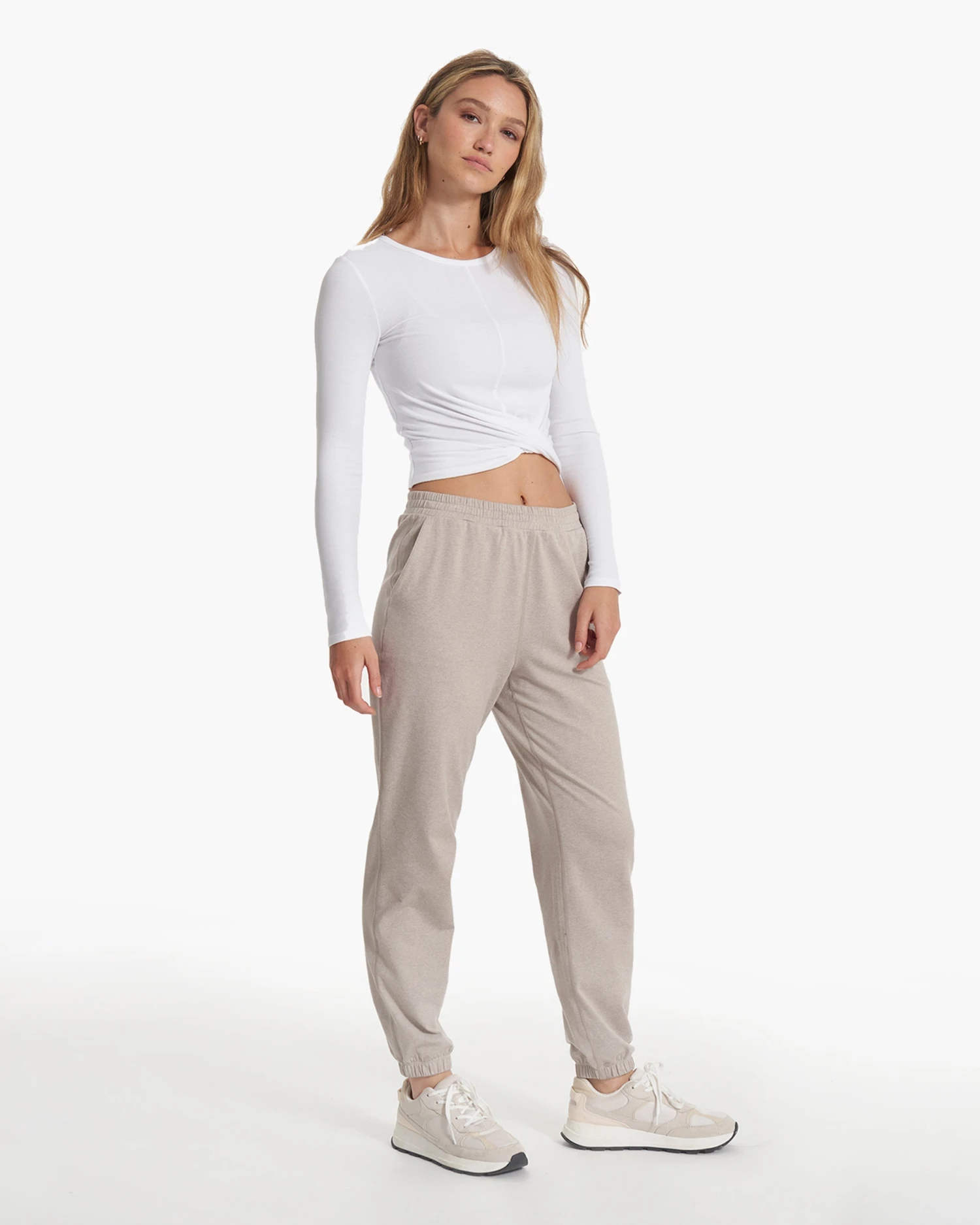 Long Sleeve Cove Twist Tee | White 6 Long Sleeve Cove Twist Tee | White - Image 6