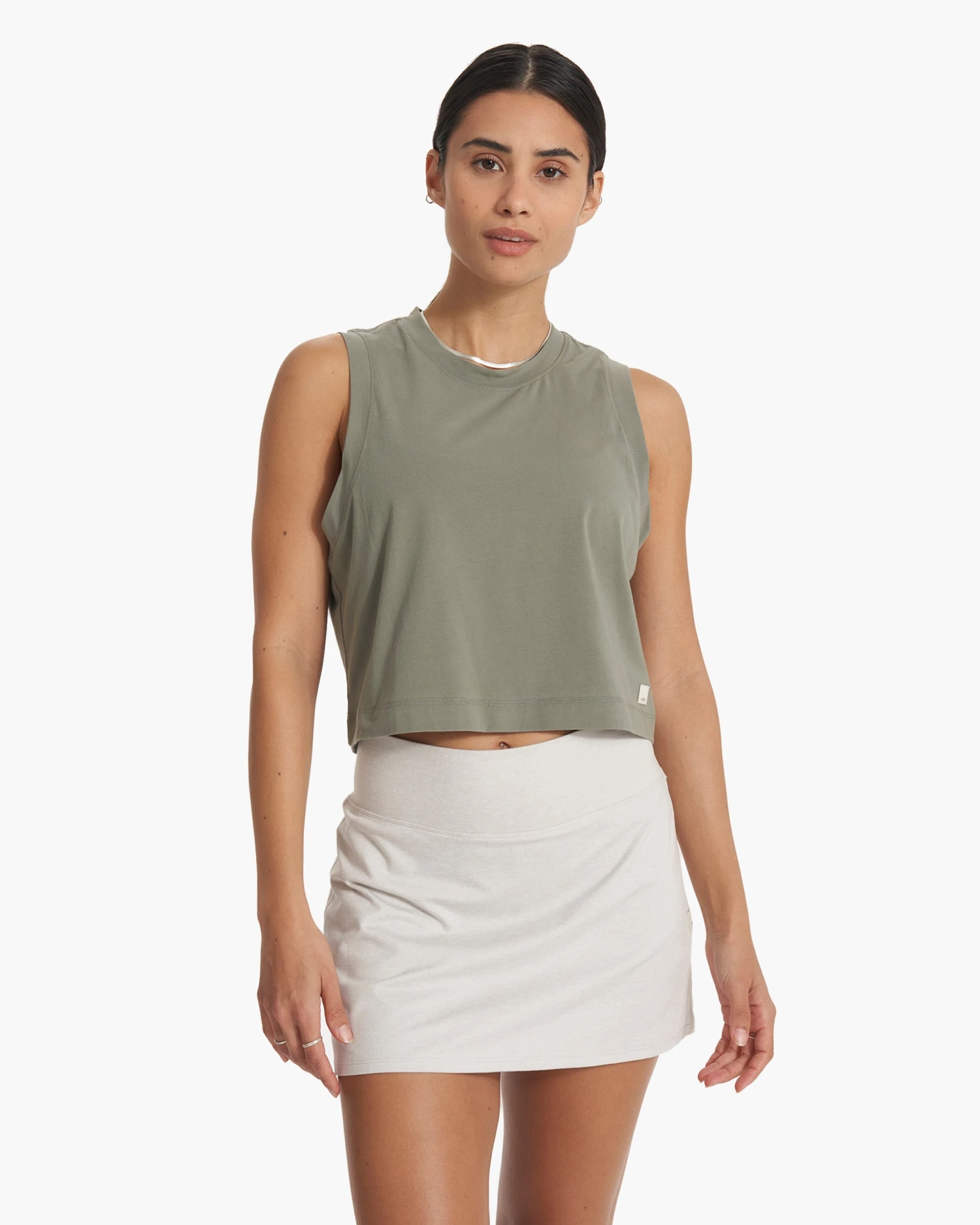 Feather Crop Tank | Pistachio 1 Feather Crop Tank | Pistachio