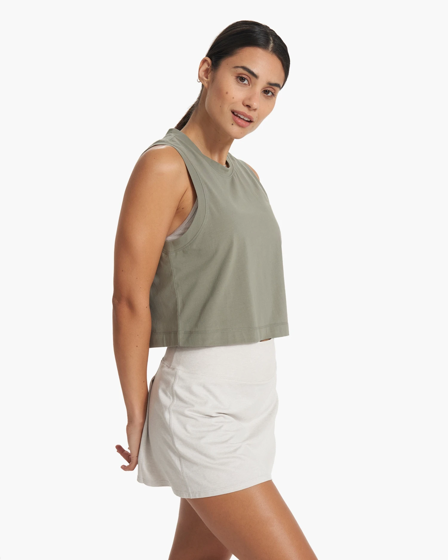 Feather Crop Tank | Pistachio 2 Feather Crop Tank | Pistachio - Image 2