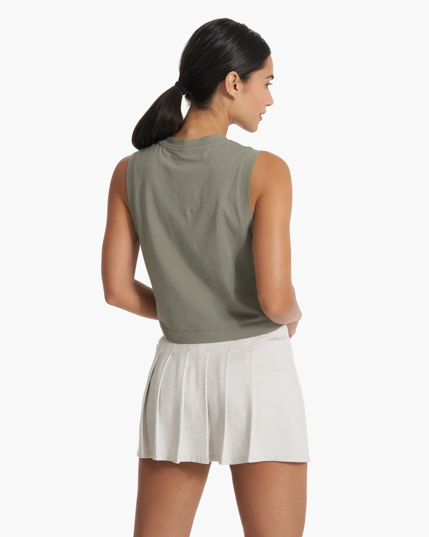 Feather Crop Tank | Pistachio 3 Feather Crop Tank | Pistachio - Image 3