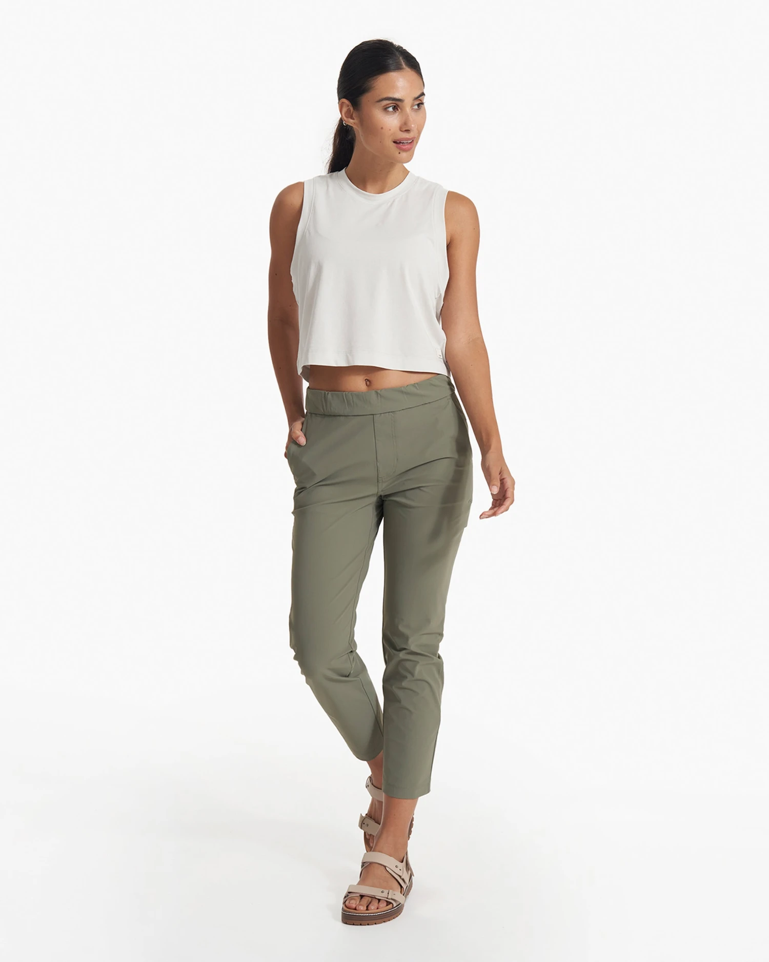 Feather Crop Tank | Salt 4 Feather Crop Tank | Salt - Image 4