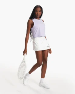 Feather Crop Tank | Zinnia -Vuori Clothing Store VW1119ZIN FA23 W ECOMM TOPS FULL ALT 5