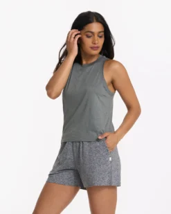 Energy Top | Dark Dusty Pine Heather -Vuori Clothing Store VW123DDP 3392