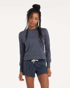 Daydream Crew | Azure Heather -Vuori Clothing Store VW133HAZ 3805