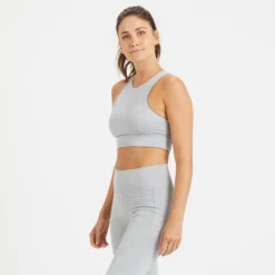 Elevation Bra | Light Heather Grey 6 Elevation Bra | Light Heather Grey -Vuori Clothing Store VW136LHG 2