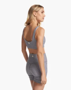 Daily Bra | White Gingham Plaid 9 Daily Bra | White Gingham Plaid -Vuori Clothing Store VW158WGP FA23 W ECOMM sportsbras BACK TOPS 6