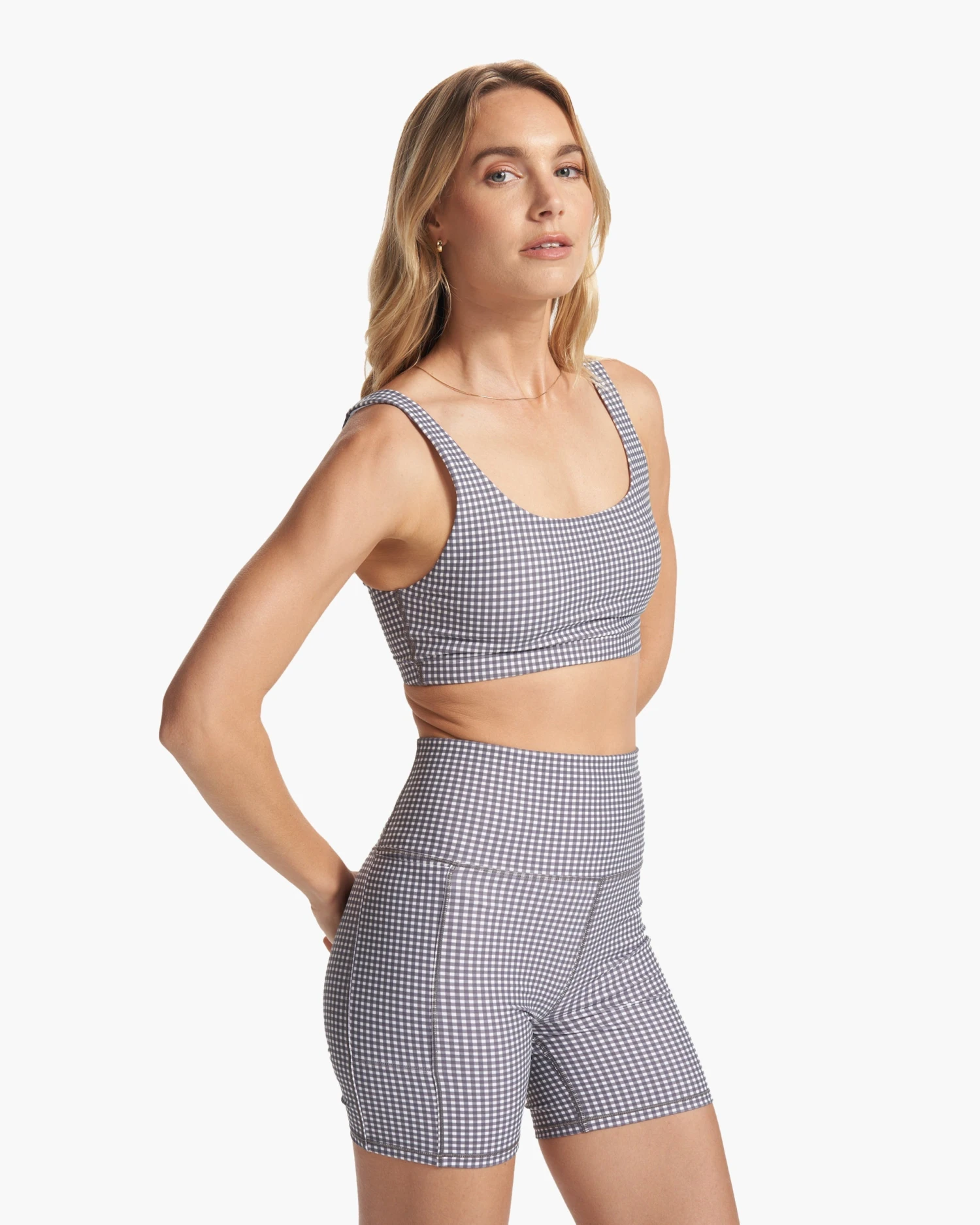 Daily Bra | White Gingham Plaid 2 Daily Bra | White Gingham Plaid - Image 2