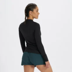 Long-Sleeve Lux Tee | Black -Vuori Clothing Store VW167BLK 3